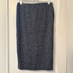 Old Navy Heather Grey Knit Soft Stretchy Pencil Skirt with Lining